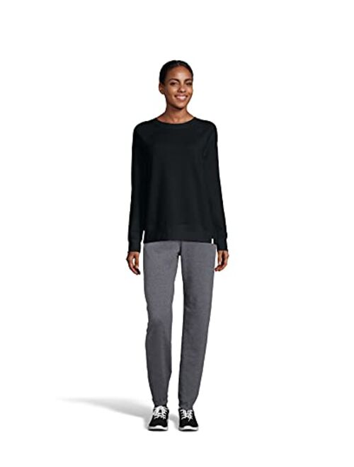 Hanes Luxe Collection Women's Fleece Raglan Sleeve Sweatshirt