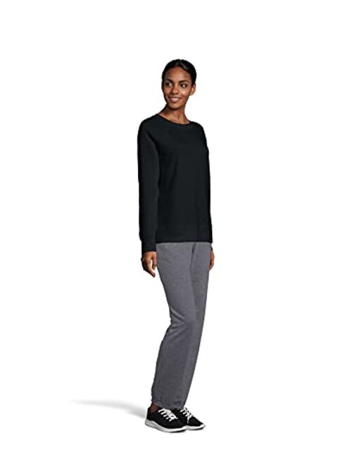 Hanes Luxe Collection Women's Fleece Raglan Sleeve Sweatshirt