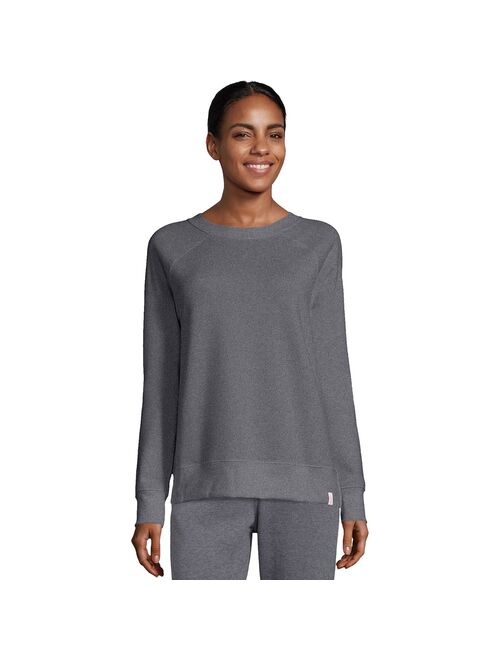 Women's Hanes® Luxe Collection Lightweight Fleece Sweatshirt