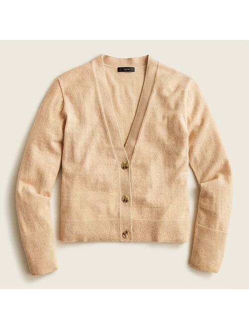 J.Crew Featherweight cashmere cinched-waist cardigan