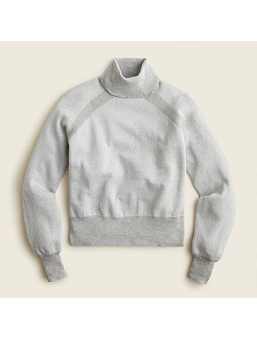J.Crew Merino wool metallic turtleneck sweater