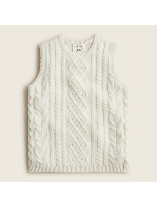 Limited-edition DEMYLEE New York ™ X J.Crew cable-knit sweater-vest