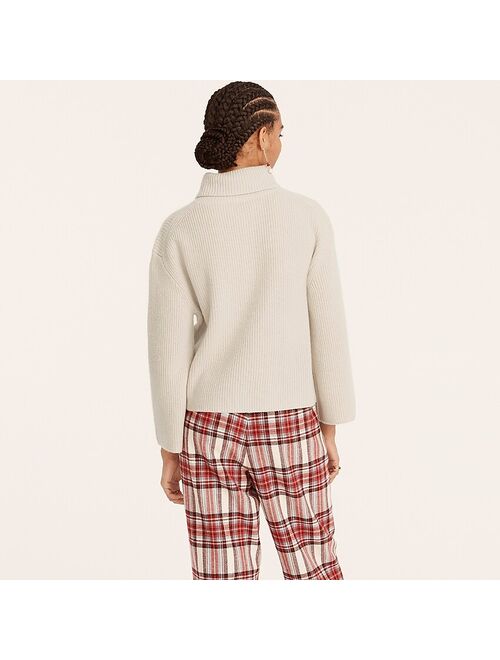 J.Crew Wool and recycled cashmere relaxed turtleneck