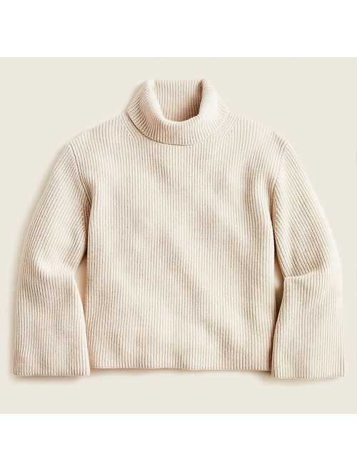 J.Crew Wool and recycled cashmere relaxed turtleneck