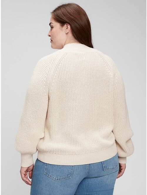 GAP Shaker Stitch Mockneck Sweater
