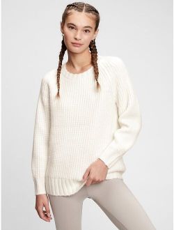 Textured Crewneck Sweater