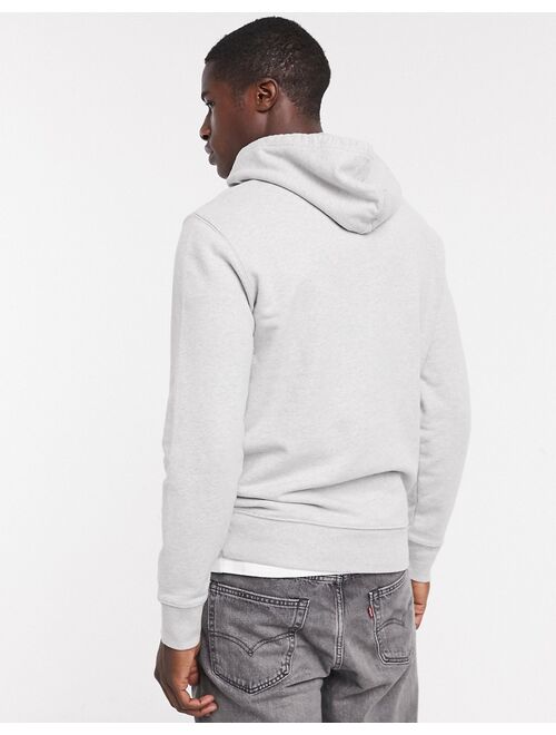 Levi's original hoodie with batwing logo in gray heather