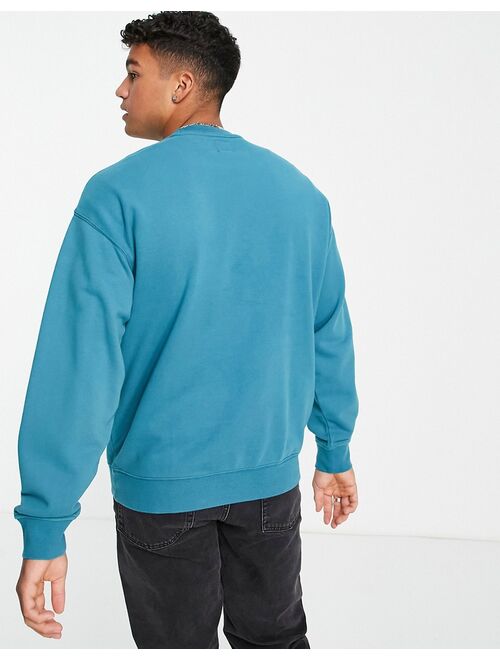 Levi's red tab crew sweatshirt with small logo in blue