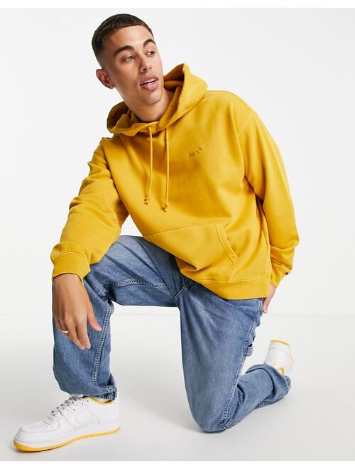 Levi's Red Tab tonal logo hoodie in cool yellow