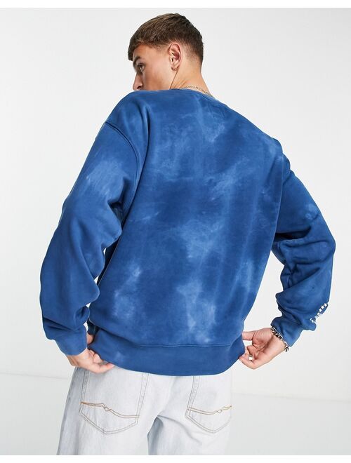 Levi's x Grateful Dead capsule front print acid wash sweatshirt in blue