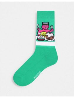 Mr Greedy Christmas Printed Crew Socks