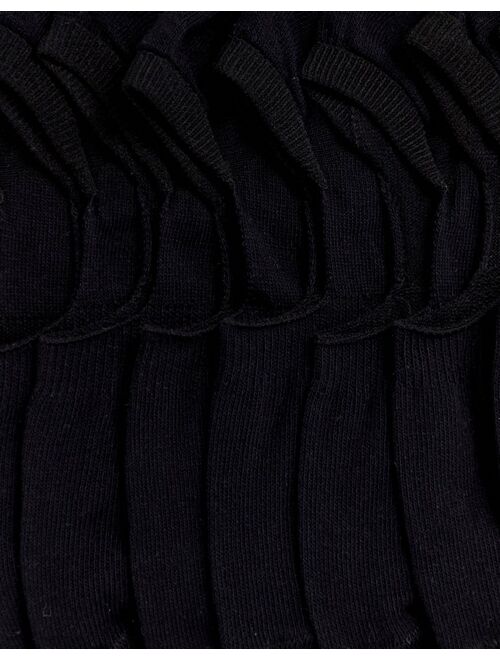 Asos Design 10-pack no-show socks in black - Save!