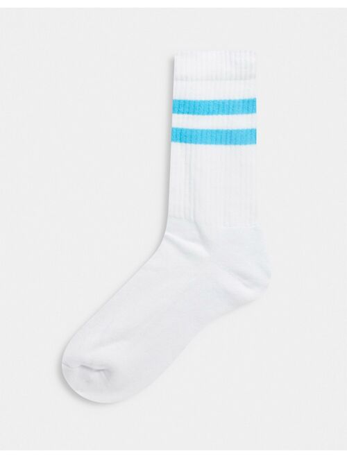 Asos Design ASOS DESGN sport socks with multi colour stripe 5 pack