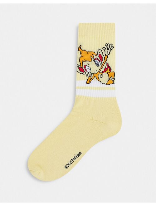 Asos Design Chimchar Pokemon crew socks