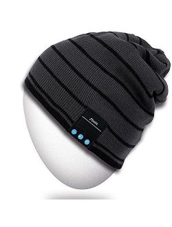 Rotibox Bluetooth Beanie Hat Wireless Headphone for Outdoor Sports Xmas Gifts