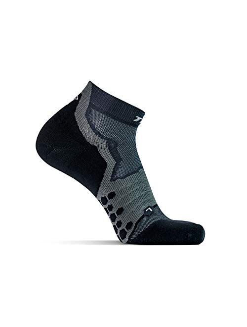 Thirty48 Performance Compression Low Cut Running Socks for Men and Women | More Compression Where Needed
