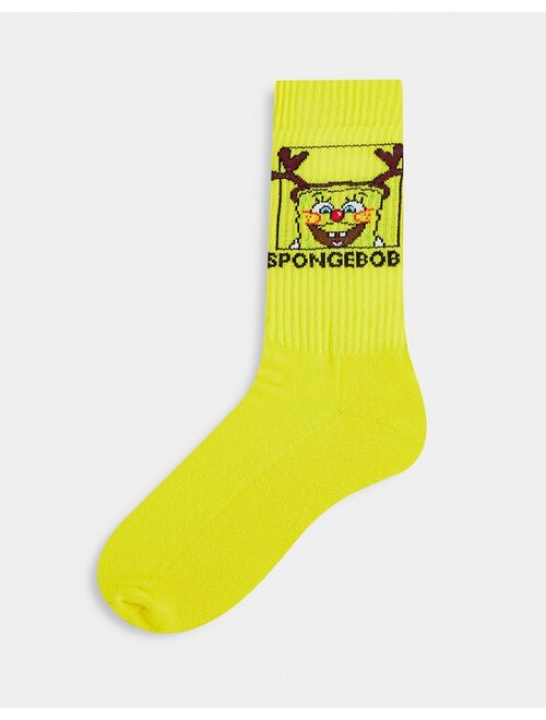 Asos Design Spongebob and Patrick christmas sports socks