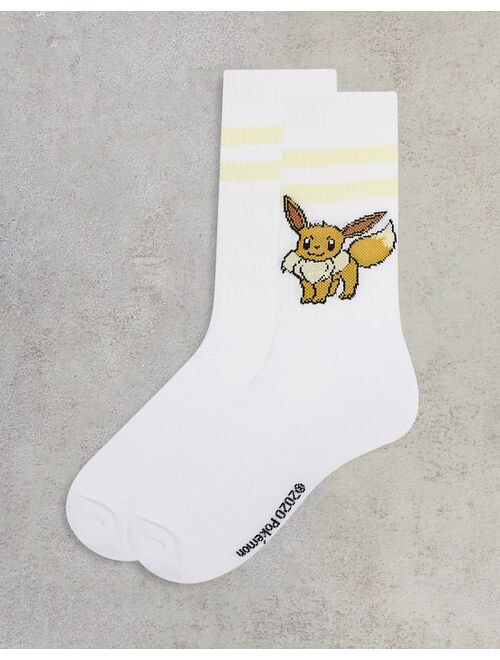 Asos Design Pokemon sport socks with eevee
