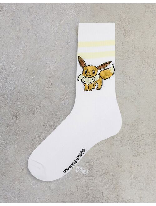 Asos Design Pokemon sport socks with eevee