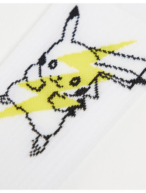 Asos Design Pokemon sport sock with Pikachu & Mewtwo 3 pack