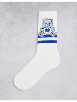 care bear sports crew socks in white
