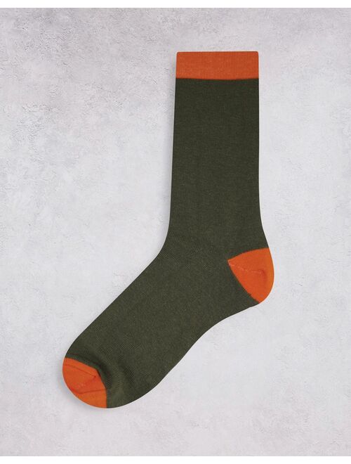 Asos Design 5-pack color block crew socks in pastels