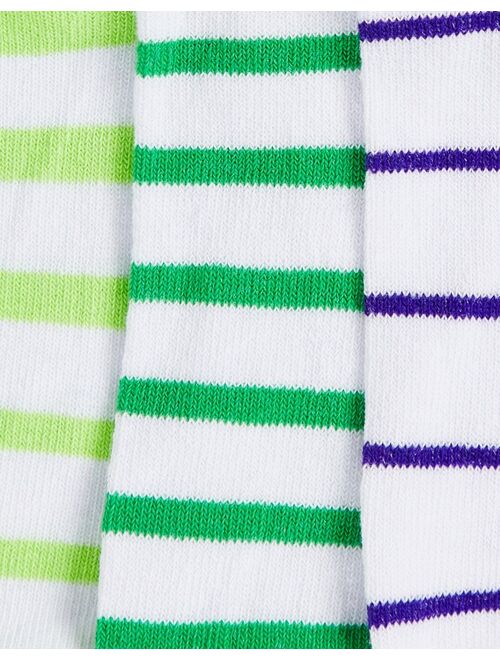 Asos Design 3 pack striped sneaker socks