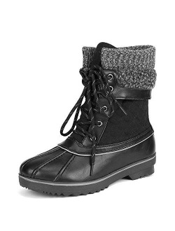Women's Mid Calf Waterproof Winter Snow Boots