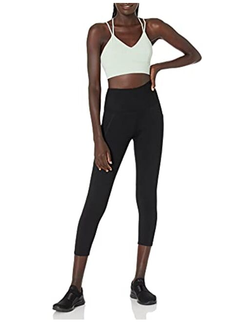 Core 10 Women's Spectrum Strappy Longline Plunge Yoga Bralette Sports Bra