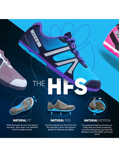 Xero Shoes Women's HFS Running Shoes - Zero Drop, Lightweight & Barefoot Feel