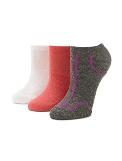 womens Eco Sport Tab Back No Show 3 Pair Pack