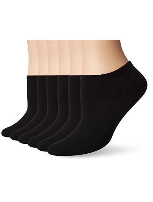 HUE womens 6-pack Microfiber Liner Socks