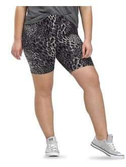 Essentials Wavy Leopard Bike Shorts