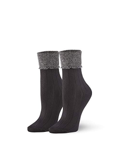 Women's Scalloped Turncuff Sock 3 Pair Pack