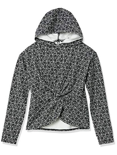 Core 10 Women's (XS-3X) Cloud Soft Yoga Fleece Twist Front Hoodie Sweatshirt