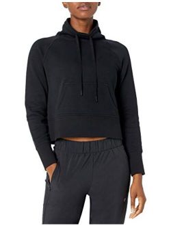 Women's Super Soft Fleece Relaxed Fit Cropped Cowl Neck Sweatshirt