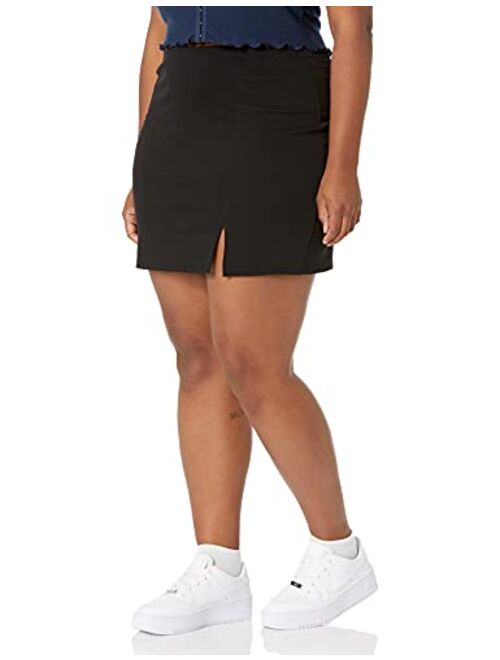 Wild Meadow Women's Side Slit-hem Mini Skirt