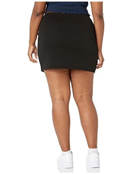 Wild Meadow Women's Side Slit-hem Mini Skirt