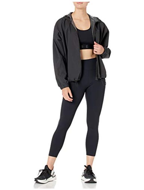 Amazon Brand - Core 10 Women's Lightweight Water-Resistant Woven Anorak Hoodie Jacket