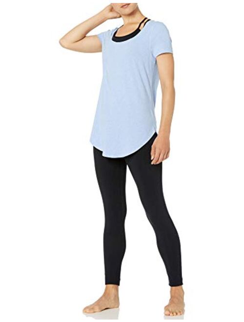 Core 10 Women's Pima Cotton-Blend Short Sleeve Yoga Tunic