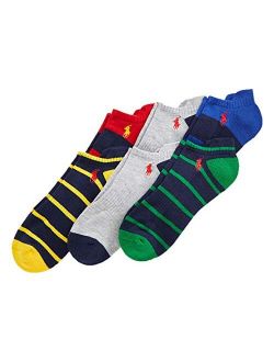Men's Striped Low-Cut Sock 6-Pack Size 10-13