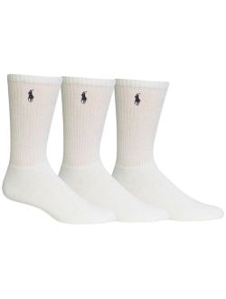 Men's Socks, Extended Size Classic Athletic Crew 3 Pack