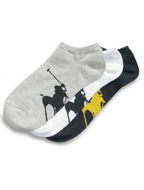 Polo Ralph Lauren Men's Socks, Athletic Big Polo Player Sole Men's Socks 3-Pack