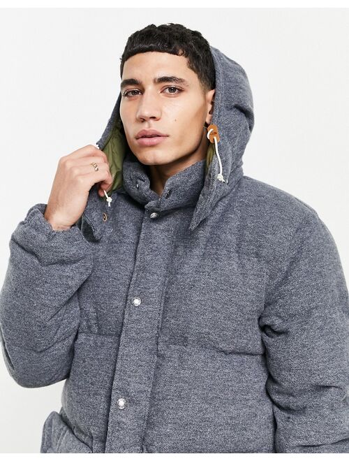 The North Face Sierra Down wool parka jacket in gray