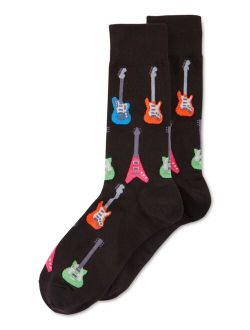 Men's Socks, Electric Guitar Crew