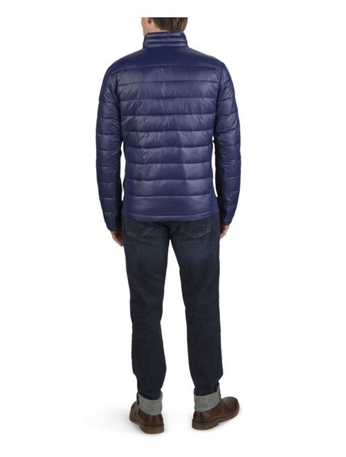 Guess Men's Channel Quilt Hooded Puffer Jacket