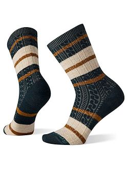 Everyday Striped Cable Crew Sock - Women's