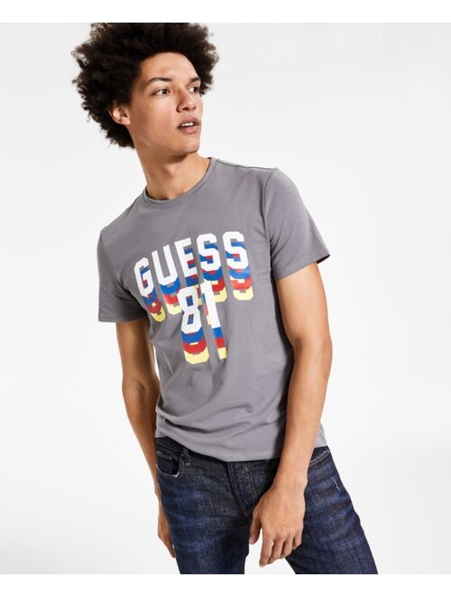 Guess Men's Dripping Logo T-Shirt