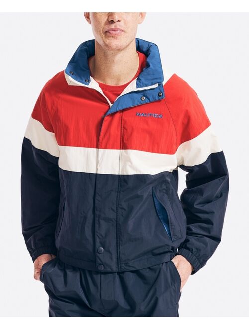 Nautica Men's Color Block Packable Jacket
