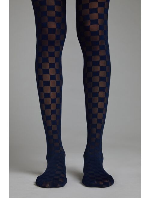 Anthropologie Checkered Tights